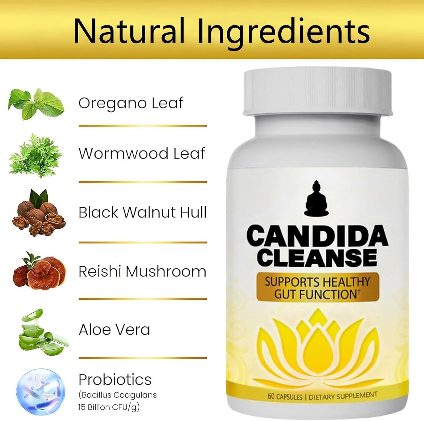“Candida Detox Pills Manufactured in USA with Tested Potency and Purity