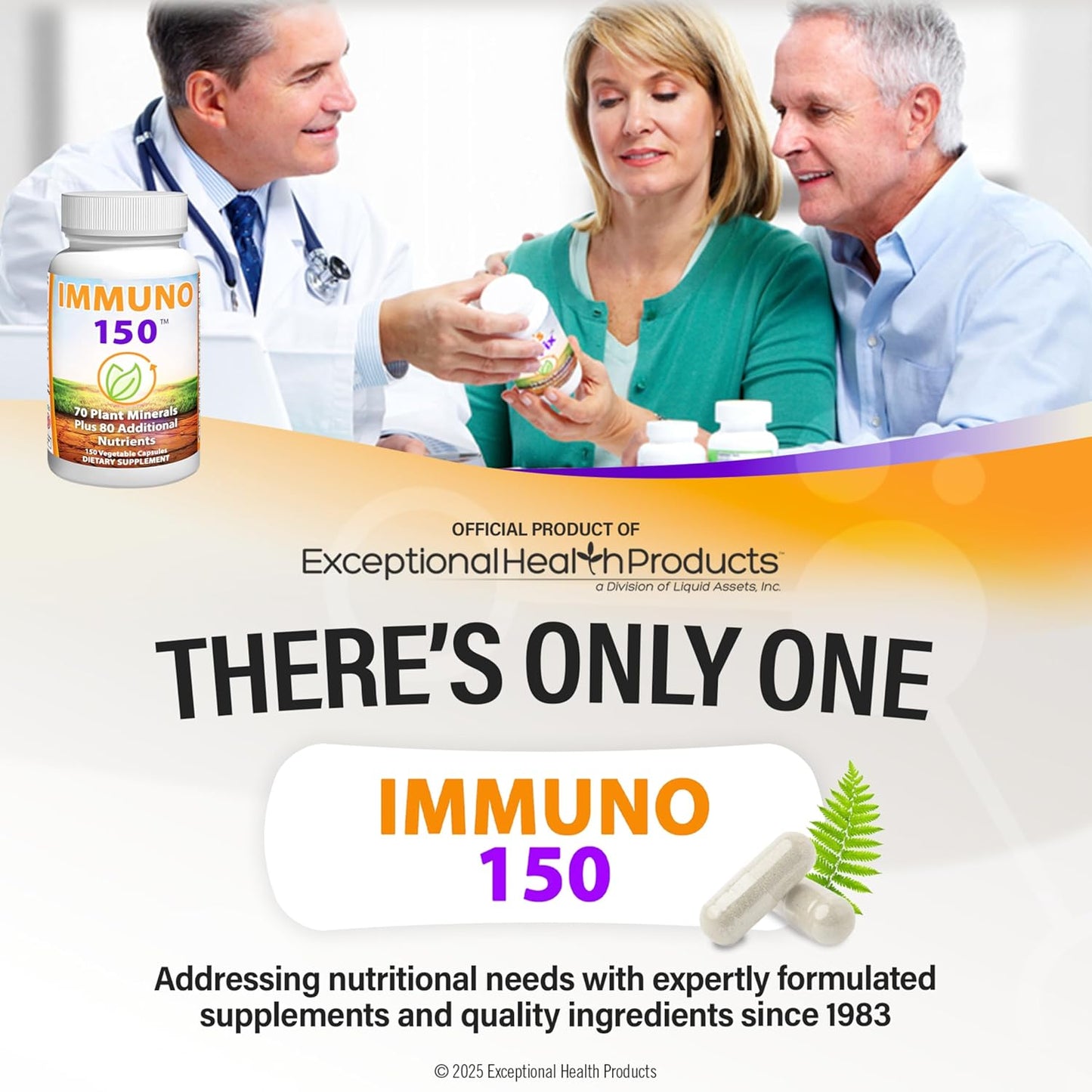 All-in-One Immunity Support with Antioxidants, Amino Acids, and Multivitamins – 150 Capsules Bottle