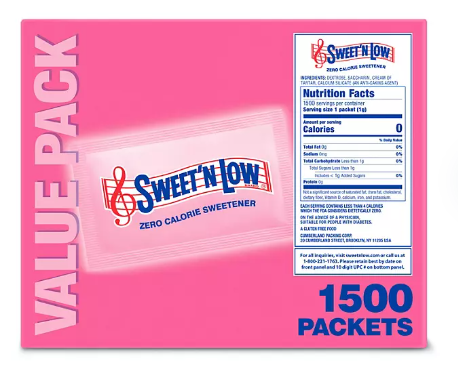 Sweet and Low Granulated Sweetener for Baking and Beverages