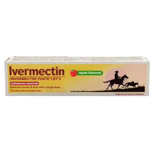 OEM Customized Ivermectin Paste 1.87% Apple Flavored 6.08g – Horse Dewormer for Parasite Control - Pack of 3