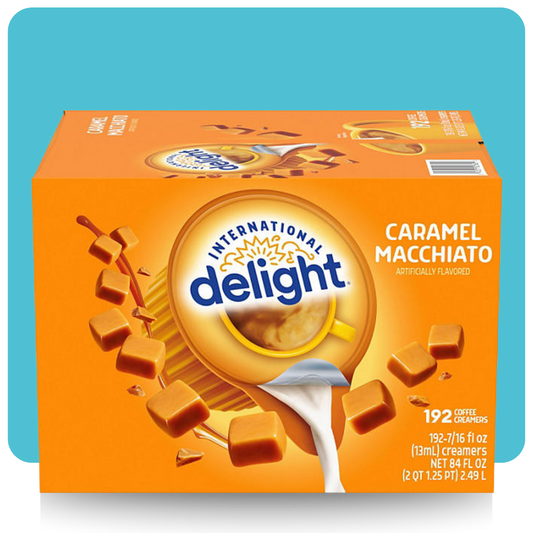 International Delight Caramel Macchiato Coffee Creamer Singles – 192 Count