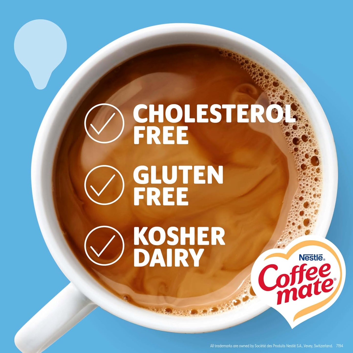 Coffee-Mate 180 Count Creamer Box – Shelf-Stable Non-Dairy Packaging

