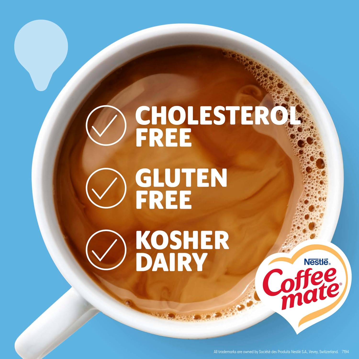 Coffee-Mate 180 Count Creamer Box – Shelf-Stable Non-Dairy Packaging

