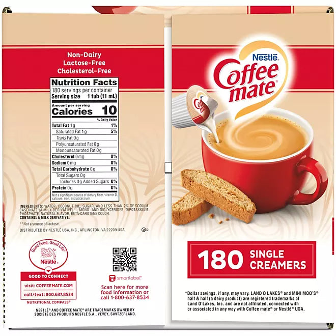 Convenient Non-Refrigerated Creamer Tubs by Nestle