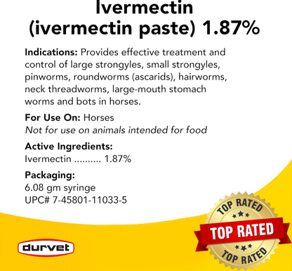 🔥Last Day 50% OFF - ivermectin Horse Paste 1.87% 6.08g Tubes