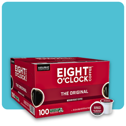 Eight O’Clock Medium Roast Coffee 100-Count K-Cup Pods Box

