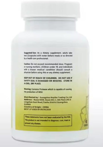 Elura Health Candida Detox Capsules for Immune and Gut Flora Balance
