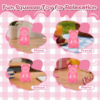 Bear squishy squeeze toy textured surface close-up detail