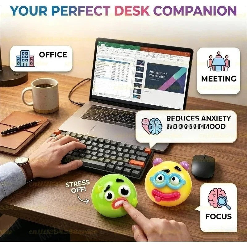 Dog face swap squishy sensory fidget desk toy multiple angles