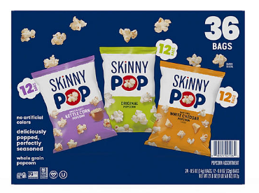 Skinny Pop Popcorn Variety Pack Gift Box Front

