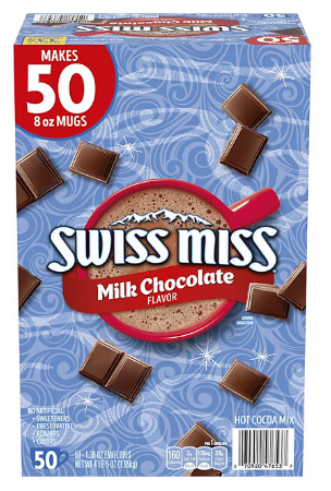 Swiss Miss Hot Chocolate Mix 50 Packets Front Packaging

